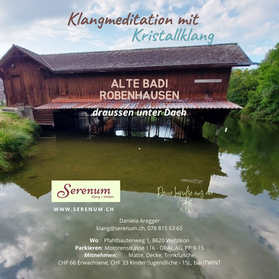 Gutschein Klangmeditation alte Badi Robenhausen