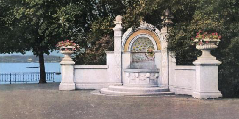 Brunnen am Eingang zum Arboretum am Bürkliplatz, Zürich von Hans Härry