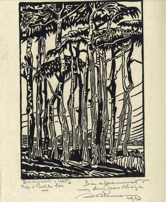 Pins à l'orée du bois, 1933 (coll. Chieze, MICG Lyon)