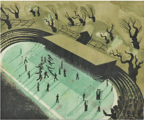 Le match de foot, 30x23, 1937