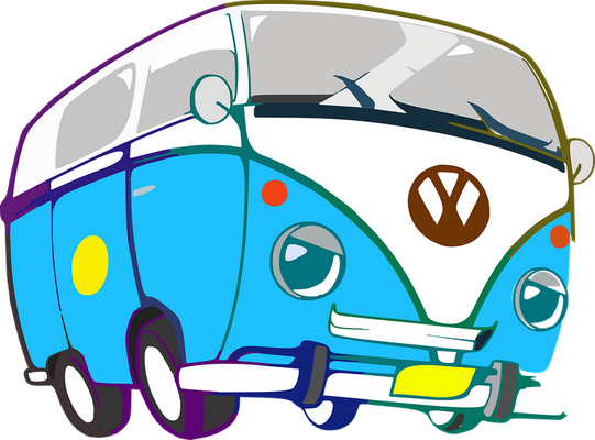 autocar - transport - sciences et techniques - smiley émoticône émoji cartoon clipart illustration - artémotic