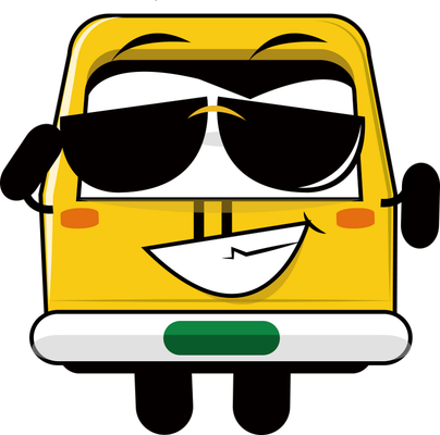autocar - transport - sciences et techniques - smiley émoticône émoji cartoon clipart illustration - artémotic