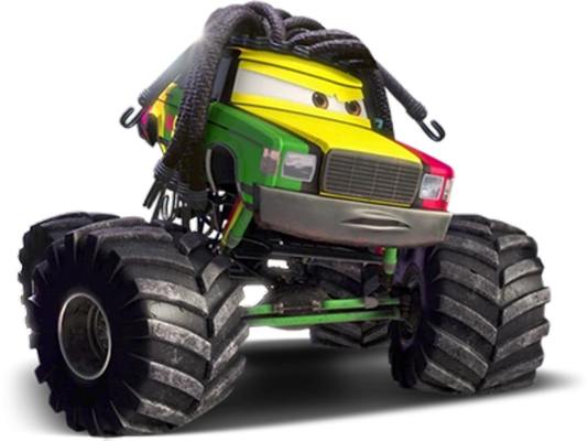 monster truck [Cars] - transport - sciences et techniques - smiley émoticône émoji cartoon clipart illustration - artémotic