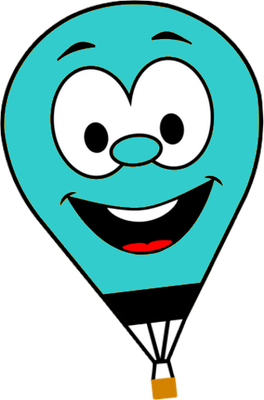 aérostat - transport - sciences et techniques - smiley émoticône émoji cartoon clipart illustration - artémotic