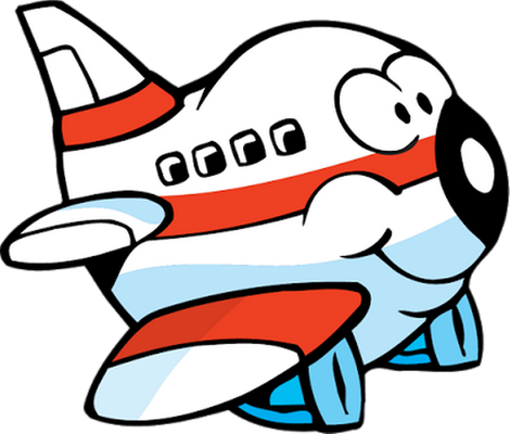 avion - transport - sciences et techniques - smiley émoticône émoji cartoon clipart illustration - artémotic
