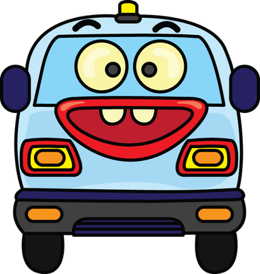 autocar - transport - sciences et techniques - smiley émoticône émoji cartoon clipart illustration - artémotic