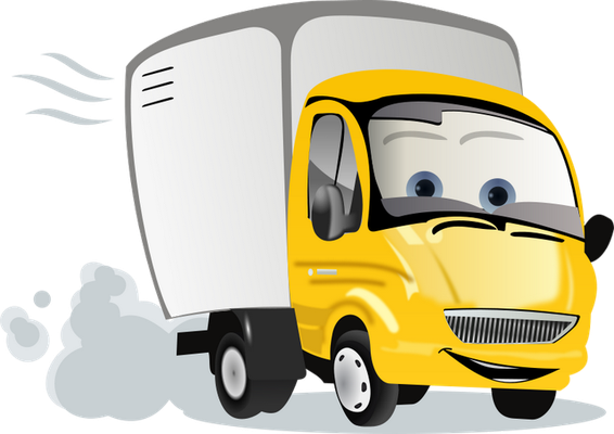 camion - transport - sciences et techniques - smiley émoticône émoji cartoon clipart illustration - artémotic