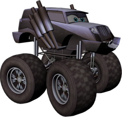 monster truck [Cars] - transport - sciences et techniques - smiley émoticône émoji cartoon clipart illustration - artémotic