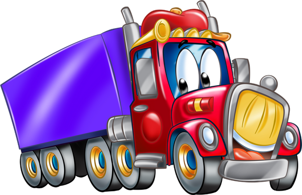 camion - transport - sciences et techniques - smiley émoticône émoji cartoon clipart illustration - artémotic