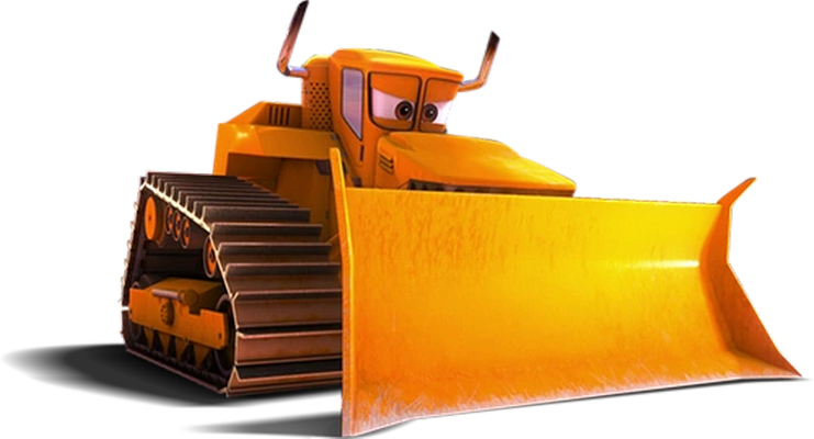 engin de travaux [Cars] - transport - sciences et techniques - smiley émoticône émoji cartoon clipart illustration - artémotic