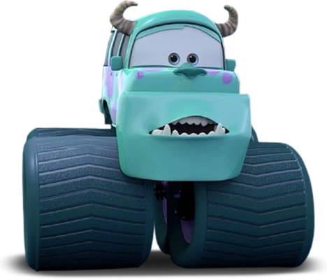 monster truck [Cars] - transport - sciences et techniques - smiley émoticône émoji cartoon clipart illustration - artémotic