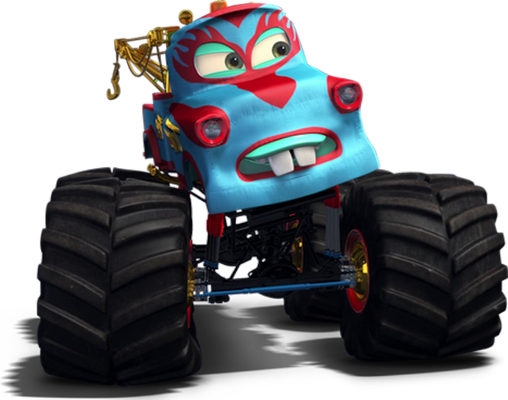 monster truck [Cars] - transport - sciences et techniques - smiley émoticône émoji cartoon clipart illustration - artémotic