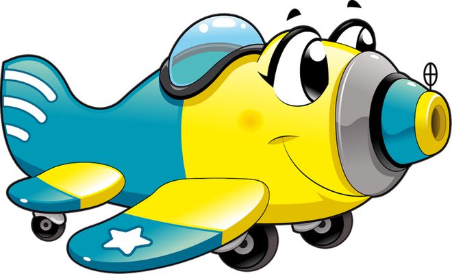 avion - transport - sciences et techniques - smiley émoticône émoji cartoon clipart illustration - artémotic