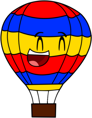 aérostat - transport - sciences et techniques - smiley émoticône émoji cartoon clipart illustration - artémotic