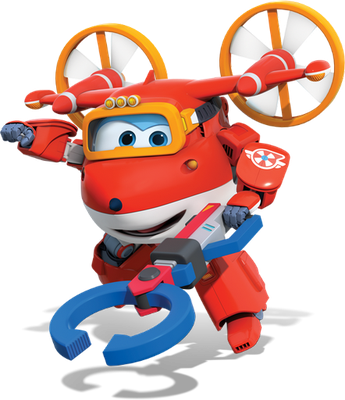Jett [Super Wings] - transport - sciences et techniques - smiley émoticône émoji cartoon clipart illustration - artémotic