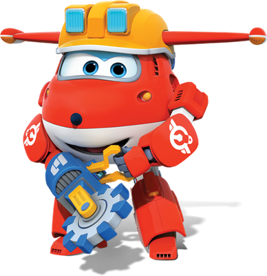 Jett [Super Wings] - transport - sciences et techniques - smiley émoticône émoji cartoon clipart illustration - artémotic