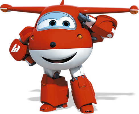 Jett [Super Wings] - transport - sciences et techniques - smiley émoticône émoji cartoon clipart illustration - artémotic