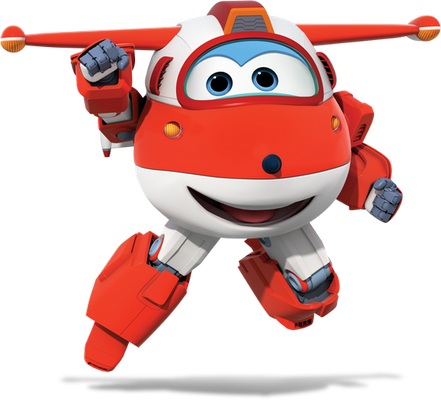 Jett [Super Wings] - transport - sciences et techniques - smiley émoticône émoji cartoon clipart illustration - artémotic