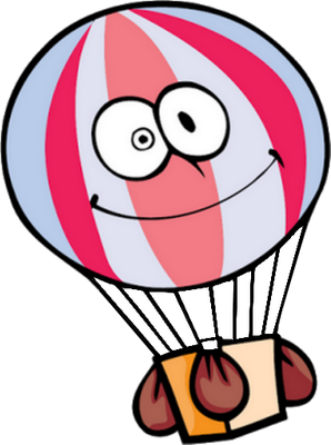 aérostat - transport - sciences et techniques - smiley émoticône émoji cartoon clipart illustration - artémotic