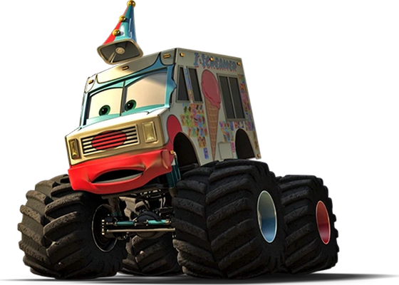 monster truck [Cars] - transport - sciences et techniques - smiley émoticône émoji cartoon clipart illustration - artémotic