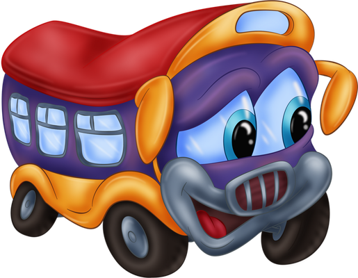 autocar - transport - sciences et techniques - smiley émoticône émoji cartoon clipart illustration - artémotic