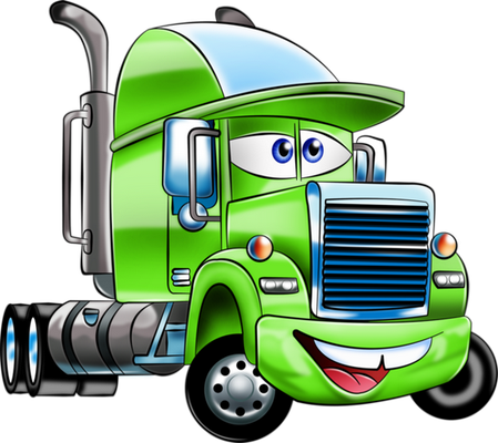 camion - transport - sciences et techniques - smiley émoticône émoji cartoon clipart illustration - artémotic