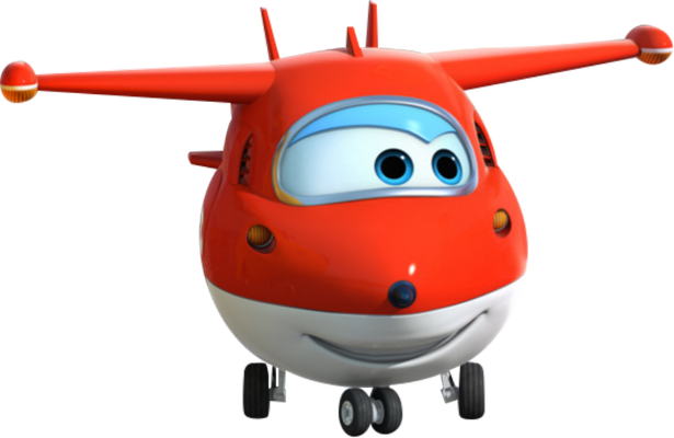 Jett [Super Wings] - transport - sciences et techniques - smiley émoticône émoji cartoon clipart illustration - artémotic