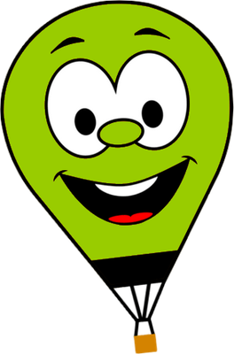 aérostat - transport - sciences et techniques - smiley émoticône émoji cartoon clipart illustration - artémotic