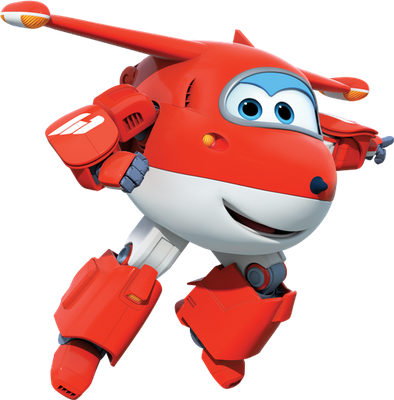 Jett [Super Wings] - transport - sciences et techniques - smiley émoticône émoji cartoon clipart illustration - artémotic