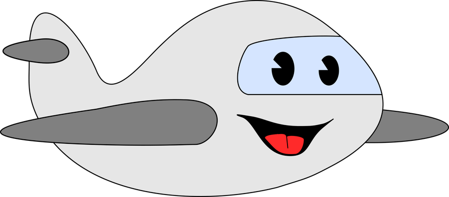 avion - transport - sciences et techniques - smiley émoticône émoji cartoon clipart illustration - artémotic