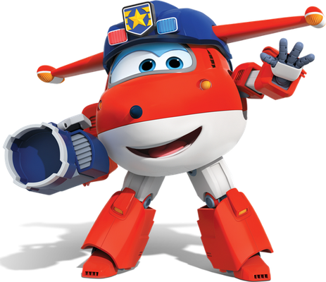 Jett [Super Wings] - transport - sciences et techniques - smiley émoticône émoji cartoon clipart illustration - artémotic