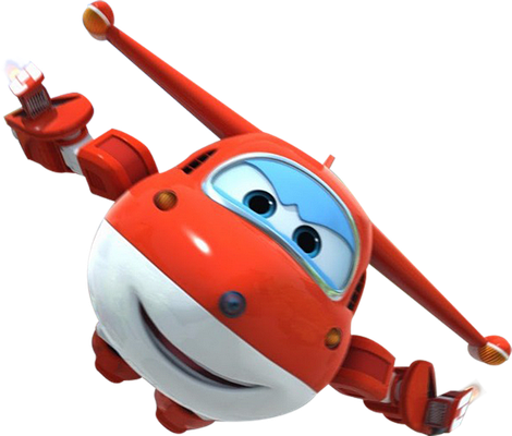 Jett [Super Wings] - transport - sciences et techniques - smiley émoticône émoji cartoon clipart illustration - artémotic