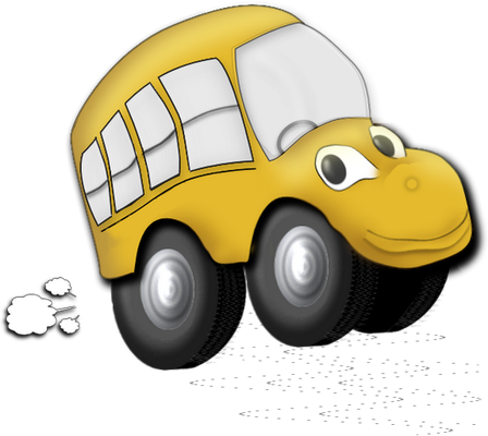 autocar - transport - sciences et techniques - smiley émoticône émoji cartoon clipart illustration - artémotic
