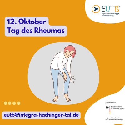 Mit dieser Grafik machen wir auf den Tag des Rheumas aufmerksam