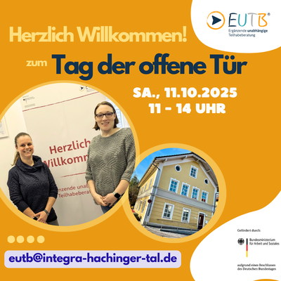 Grafik zur EUTB Beratung - Tag der offenen Tür