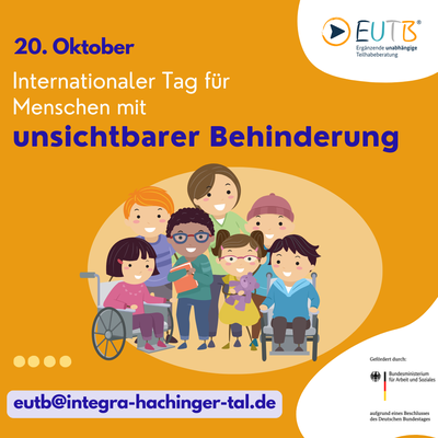 Hier machen wir auf unsichtbare Behinderungen aufmerksam.