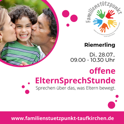 Offene Elternsprechtungde in Riemerling am 27.07.