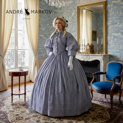 Krinolinenkleid um 1860 für Film