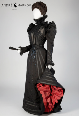 late Victorian Mourningdress 1898 for Movie