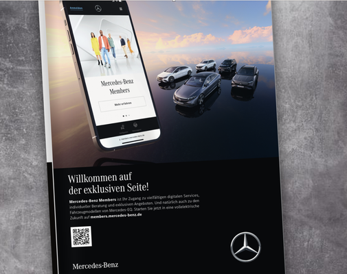 Mercedes-Benz Members-Anzeige