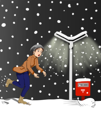 雪の中のお出掛け