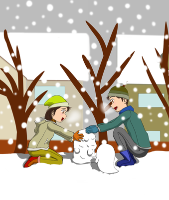 雪だるまイラスト