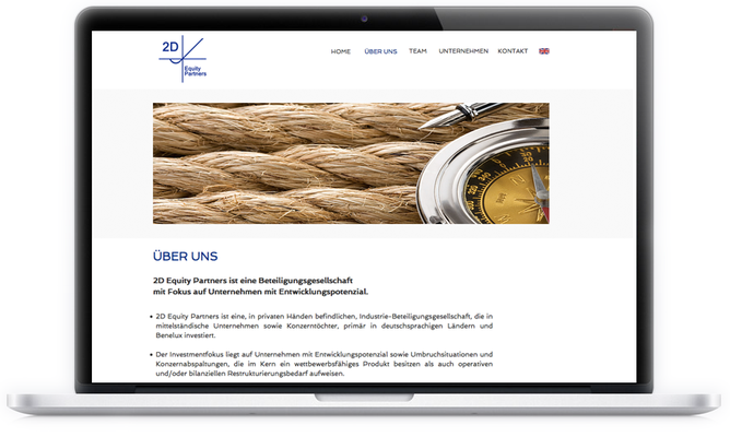 2D Equity Partners ist eine Firma mit Sitz in den Niederlanden. Branche: Beteiligungsgesellschaft - Webseite: zweisprachig / responsive 