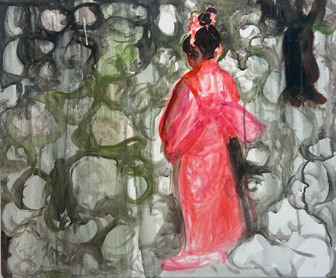 o.T. Acryl auf Leinwand, 50x60 cm, 2024