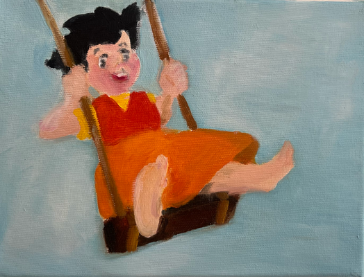 Heidi, Oel auf Leinwand, 18x24 cm, 2025 