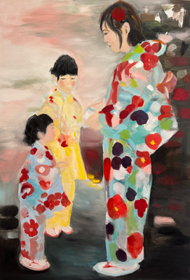 Hanami Oel auf Leinwand, 70x100 cm, 2025 verkauft