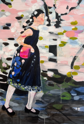 o.T. Acryl auf Leinwand, 70x100 cm, 2025