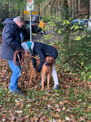 Chandu und Peter am Start