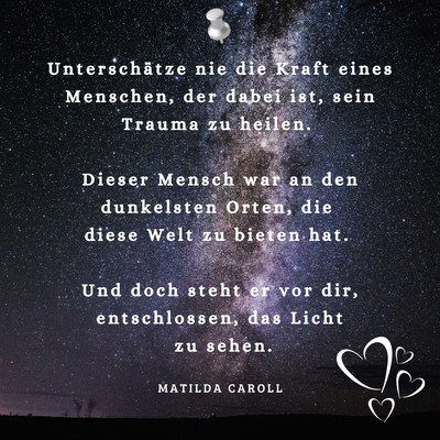 Quote gy Matilda Caroll about trauma 