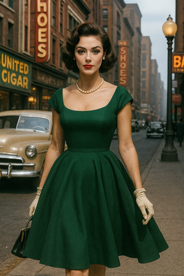 vintage mode, 1950er jahre, 50er jahre, 50s style. powderroom vintageboutique zuerich